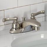 Royale Double-Handle 3-Hole Deck Mount 4-Inch Centerset Bathroom Faucet with Pop-Up Drain