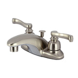 Royale Double-Handle 3-Hole Deck Mount 4-Inch Centerset Bathroom Faucet with Pop-Up Drain