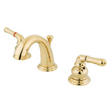 Magellan Two-Handle 3-Hole Deck Mount Widespread Bathroom Faucet with Retail Pop-Up Drain