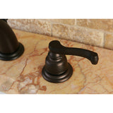 Royale Two-Handle 3-Hole Deck Mount Widespread Bathroom Faucet with Retail Pop-Up Drain