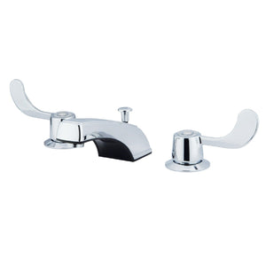 Vista Two-Handle 3-Hole Deck Mount Widespread Bathroom Faucet with Pop-Up Drain