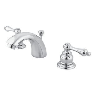 Magellan Two-Handle 3-Hole Deck Mount Mini-Widespread Bathroom Faucet with Pop-Up Drain