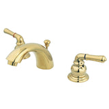 Magellan Two-Handle 3-Hole Deck Mount Mini-Widespread Bathroom Faucet with Pop-Up Drain