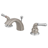 Magellan Two-Handle 3-Hole Deck Mount Mini-Widespread Bathroom Faucet with Pop-Up Drain