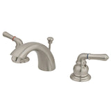 Magellan Two-Handle 3-Hole Deck Mount Mini-Widespread Bathroom Faucet with Pop-Up Drain