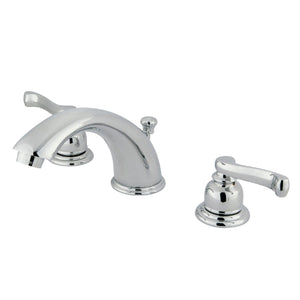 Royale Two-Handle 3-Hole Deck Mount Widespread Bathroom Faucet with Retail Pop-Up Drain