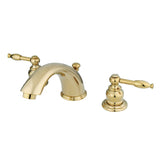 Knight Two-Handle 3-Hole Deck Mount Widespread Bathroom Faucet with Retail Pop-Up Drain