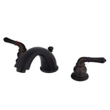 Magellan Two-Handle 3-Hole Deck Mount Widespread Bathroom Faucet with Retail Pop-Up Drain