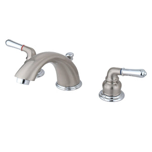 Magellan Two-Handle 3-Hole Deck Mount Widespread Bathroom Faucet with Retail Pop-Up Drain