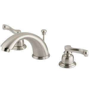 Royale Two-Handle 3-Hole Deck Mount Widespread Bathroom Faucet with Retail Pop-Up Drain