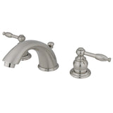 Knight Two-Handle 3-Hole Deck Mount Widespread Bathroom Faucet with Retail Pop-Up Drain