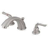 Magellan Two-Handle 3-Hole Deck Mount Widespread Bathroom Faucet with Retail Pop-Up Drain