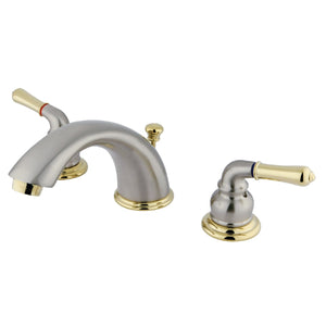 Magellan Two-Handle 3-Hole Deck Mount Widespread Bathroom Faucet with Retail Pop-Up Drain