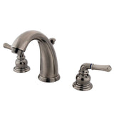 Magellan Two-Handle 3-Hole Deck Mount Widespread Bathroom Faucet with Retail Pop-Up Drain