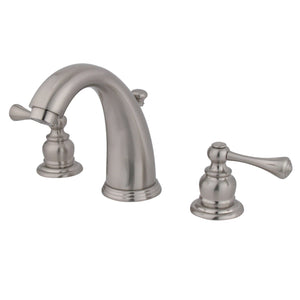 Vintage Two-Handle 3-Hole Deck Mount Widespread Bathroom Faucet with Retail Pop-Up Drain