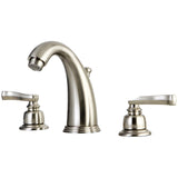 Royale Two-Handle 3-Hole Deck Mount Widespread Bathroom Faucet with Retail Pop-Up Drain