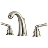 Magellan Two-Handle 3-Hole Deck Mount Widespread Bathroom Faucet with Retail Pop-Up Drain