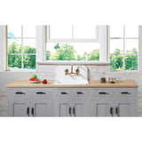 Arcticstone 24-Inch Solid Surface White Stone 2-Hole Single Bowl Top-Mount Kitchen Sink