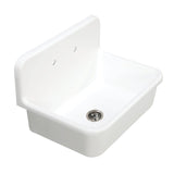 Arcticstone 30-Inch Solid Surface White Stone 2-Hole Single Bowl Top-Mount Kitchen Sink