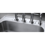 Studio 25-Inch Stainless Steel Self-Rimming 4-Hole Single Bowl Drop-In Kitchen Sink