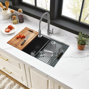 Uptowne Single Bowl Undermount Kitchen Sink with Strainer