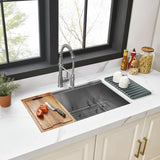 Uptowne Single Bowl Undermount Kitchen Sink with Strainer