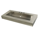 Kingston Commercial 49-Inch Stainless Steel Console Sink (8-Inch, 3-Hole)