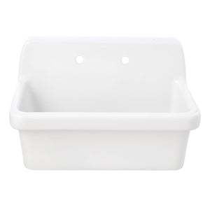 Doriteal 30-Inch Ceramic Wall Mount Utility Sink