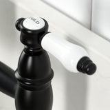 Bel-Air Double-Handle 2-Hole Deck-Mount Pre-Rinse Bridge Kitchen Faucet