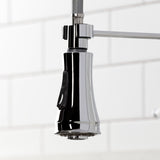 Bel-Air Double-Handle 2-Hole Deck-Mount Pre-Rinse Bridge Kitchen Faucet