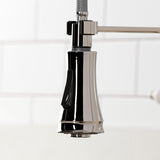 Bel-Air Double-Handle 2-Hole Deck-Mount Pre-Rinse Bridge Kitchen Faucet