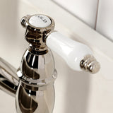 Bel-Air Double-Handle 2-Hole Deck-Mount Pre-Rinse Bridge Kitchen Faucet