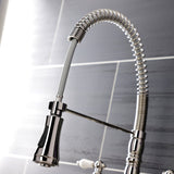 Heritage Double-Handle 2-Hole Deck-Mount Pre-Rinse Bridge Kitchen Faucet