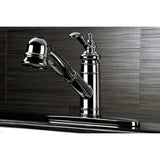 Templeton Single-Handle 1-or-3 Hole Deck Mount Pull-Out Sprayer Kitchen Faucet