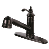 Templeton Single-Handle 1-or-3 Hole Deck Mount Pull-Out Sprayer Kitchen Faucet