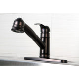 Eden Single-Handle 1-or-3 Hole Deck Mount Pull-Out Sprayer Kitchen Faucet