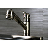 Eden Single-Handle 1-or-3 Hole Deck Mount Pull-Out Sprayer Kitchen Faucet