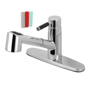 Kaiser Single-Handle 1-or-3 Hole Deck Mount Pull-Out Sprayer Kitchen Faucet