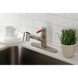 Kaiser Single-Handle 1-or-3 Hole Deck Mount Pull-Out Sprayer Kitchen Faucet