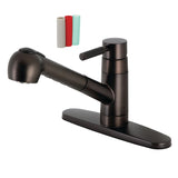 Kaiser Single-Handle 1-or-3 Hole Deck Mount Pull-Out Sprayer Kitchen Faucet