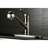 Century Single-Handle 1-or-3 Hole Deck Mount Pull-Out Sprayer Kitchen Faucet