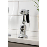 American Classic Single-Handle 2-or-4 Hole Deck Mount Kitchen Faucet with Brass Sprayer