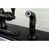 American Classic Single-Handle 2-or-4 Hole Deck Mount Kitchen Faucet with Side Sprayer