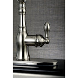 American Classic Single-Handle 2-or-4 Hole Deck Mount Kitchen Faucet with Side Sprayer