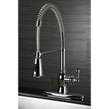 American Classic Single-Handle 1-or-3 Hole Deck Mount Pre-Rinse Kitchen Faucet