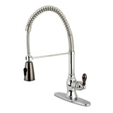 Kaiser Single-Handle 1-or-3 Hole Deck Mount Pre-Rinse Kitchen Faucet