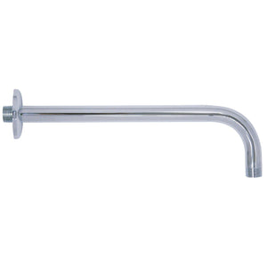 Claremont 17-Inch J-Shaped Rain Drop Shower Arm with Flange