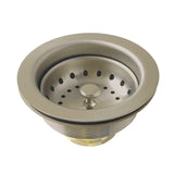 Fresno 3-1/2 Inch Stainless Steel Kitchen Sink Basket Strainer