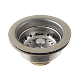 Fresno 3-1/2 Inch Stainless Steel Kitchen Sink Basket Strainer