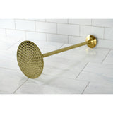 Trimscape 7-3/4 Inch Round Raindrop Brass Shower Head with 17-Inch Ceiling Mount Shower Arm